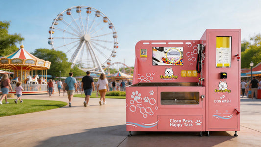 dog wash machine in park