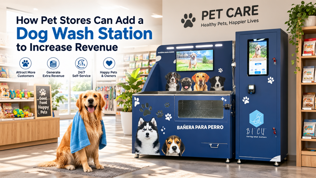 Dog wash station can help your pet store increase revenue.