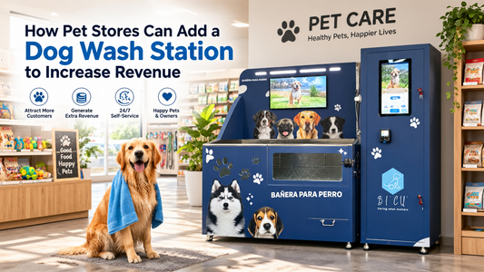 Dog wash station can help your pet store increase revenue.