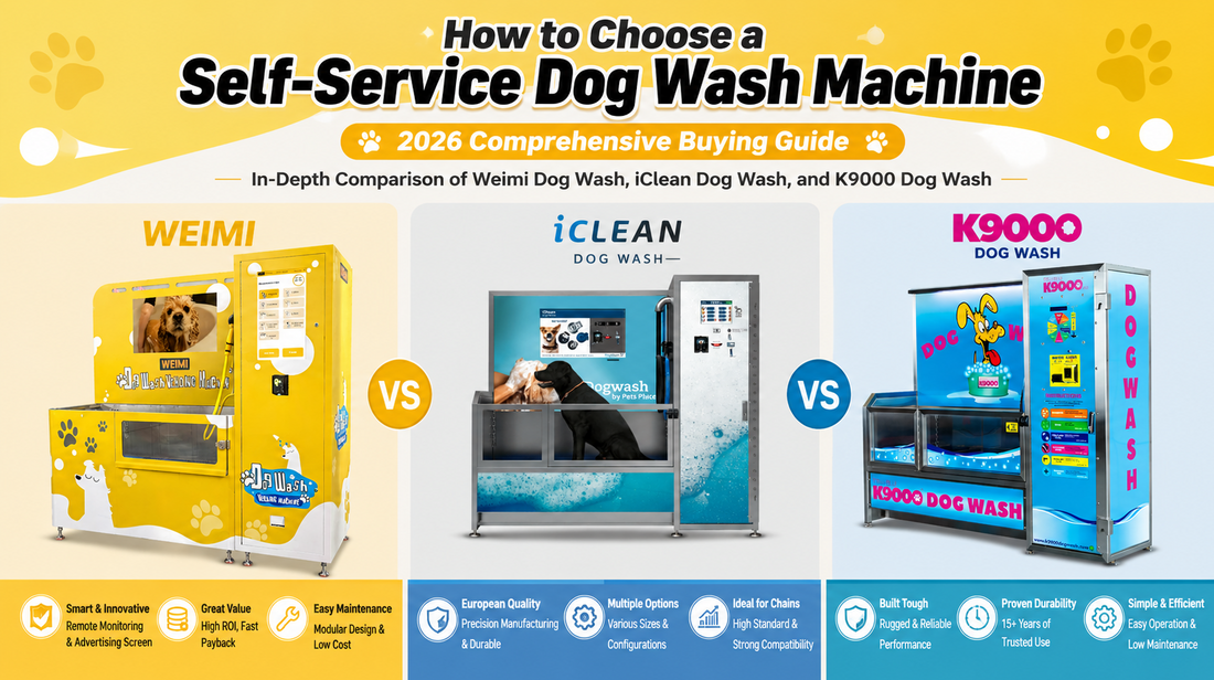 In-Depth Comparison of Weimi Dog Wash, K9000, and iClean Dog Wash