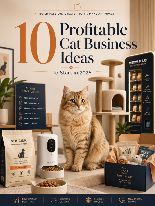 10 Profitable Cat Business Ideas to Start in 2026