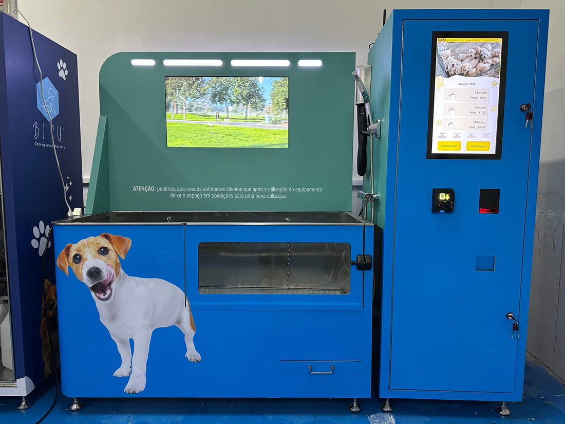 auto dog wash machine in swiss