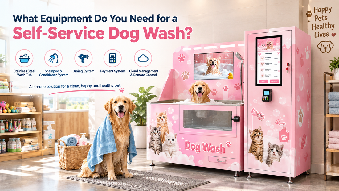 This dog wash station is suitable be placed at pet store.