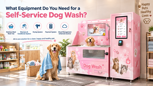 This dog wash station is suitable be placed at pet store.