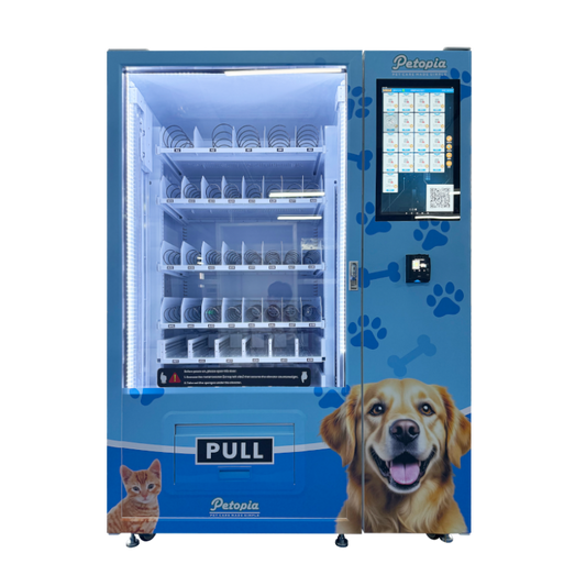 Big Bapacity Pet Vending Machine With Card Reader And Custom Locker