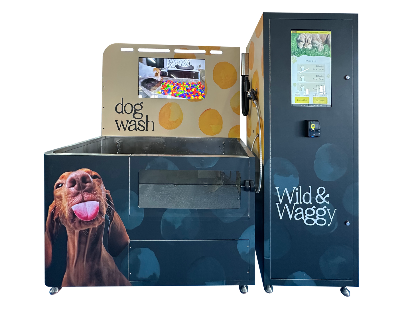 WEIMI Commercial Dog Wash Station With Card Reader and Big Touch Screen